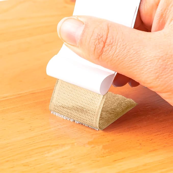 2 inch Beige Hook and Loop Tape 10 Yd Self Adhesive Tape Sticky Back Heavy Duty Fastener Ideal for Window Fixing Net Carpets DIY Project Handmade Craft Home Office