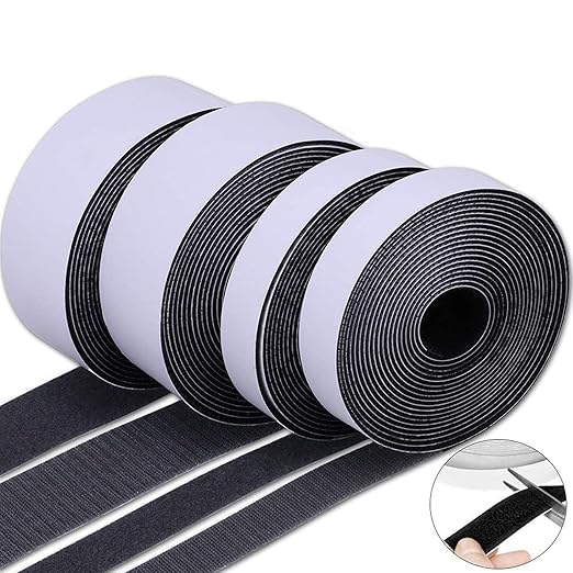 Hooked And Looped Tape Adhesive Tape 5meterLong 20mm Or 25mm Wide Back Fastening Double-Side For School Office Heavy Duty
