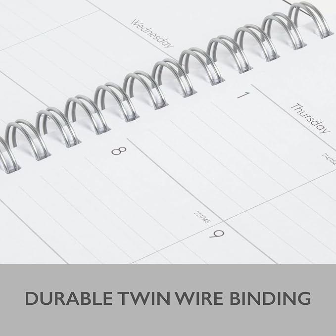 Blue Sky 2024-2025 Academic Year Weekly and Monthly Planner, July 2024 - June 2025, 8.5" x 11", Flexible Cover, Wirebound, Enterprise (150144)