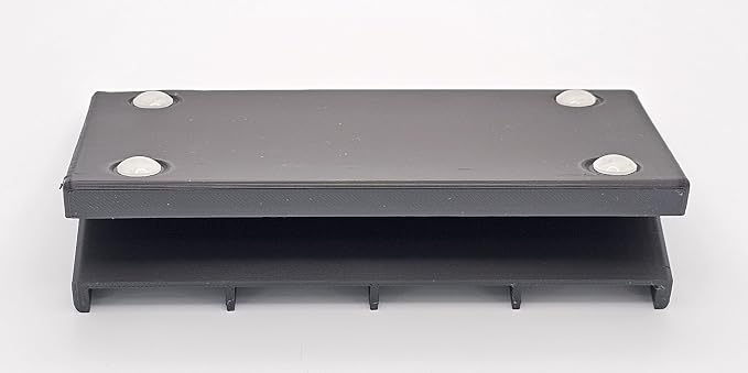Remote Holder Organizer Pedestal Caddy compatible with Lutron Pico Remotes, Anti-Slip Feet, Holds 4 Remotes, Black, Indoor Use Only