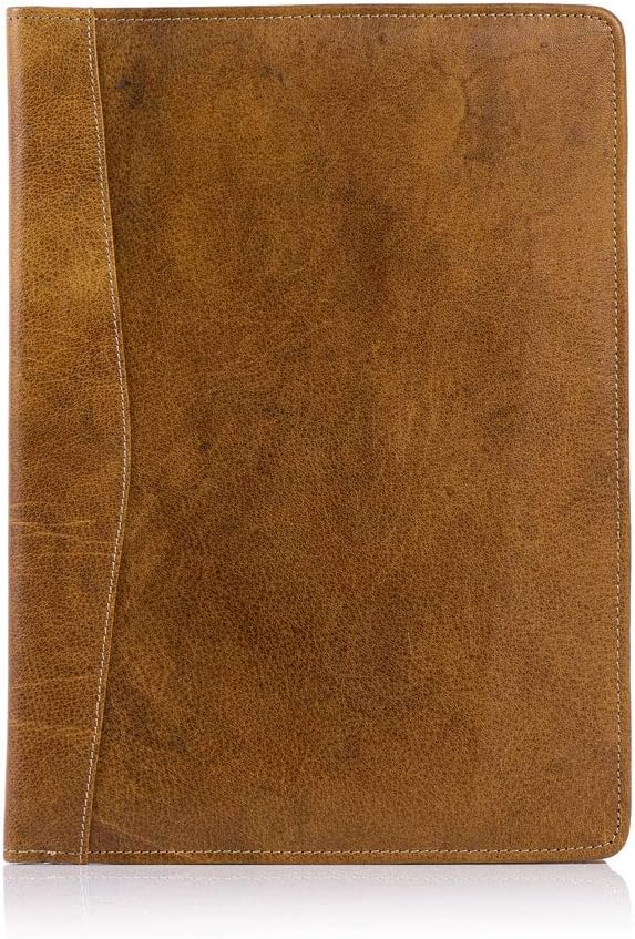Leather Business Portfolio Business Personal Organiser Folder Full Grain Leather padfolio by KomalC