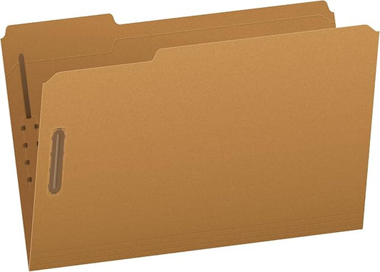 Pendaflex FK312 Pendaflex Kraft 2-Fastener Classification Folder with 1/3 Cut Tabs, 50/Box, Brown, Legal