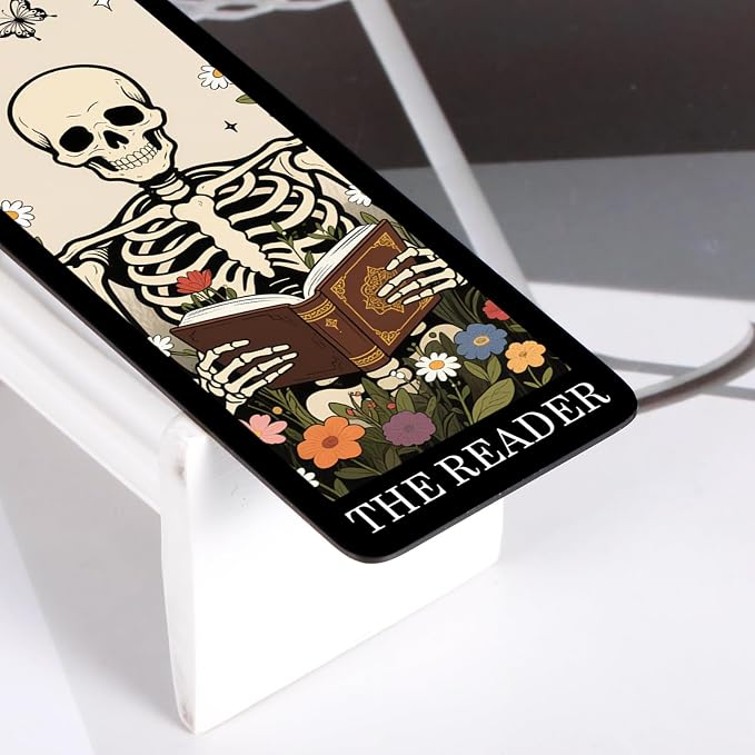 Funny Bookmarks for Women Men Adults - Scream Merch for Women Scream Merchandise Accessories Gifts Book Marks for Reading Girls Goth Boo Basket Stuffers Ghostface Merch Gothic Bookmark for Book Lovers