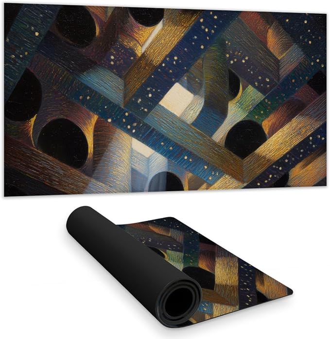 MWW C1DM15311MWY98 16 x 32 in. Pipe Dream Blue Desk Mat for Stylish Home Decor