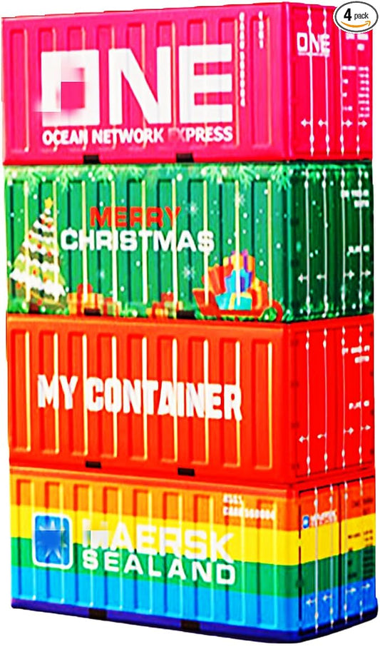 Decorative Container Storage Box Set, Industrial Style, Metal Construction, Multi-Color Design for Home Organization, Warm Colors, 11.6 x 5 x 5.5 CM