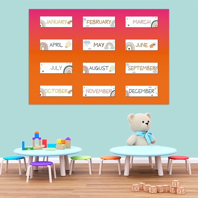 Qyeahkj 2 Rolls Pink Orange Gradient Bulletin Board Paper Roll Outer Space Bulletin Board Background Paper Fade Resistant Classroom Decoration Poster Art Craft Home Wall Education Decoration Supplies