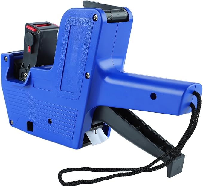 Price Tag Gun Kit, 1 Line 8 Digits Machine with 3 Rolls Label Paper & 2 Ink Wheels, Price Marking Labels Kit for Office Retail Store Grocery Garage Sale Labeling