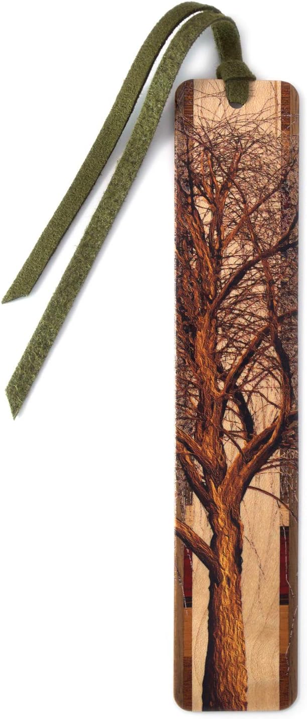 Winter Willow Tree Personalized Wooden Bookmark | Custom Woodland Forest Nature Gift for Tree Lovers, Nature Lovers, Gardeners, Outdoor Enthusiasts & Readers | Handmade in the USA