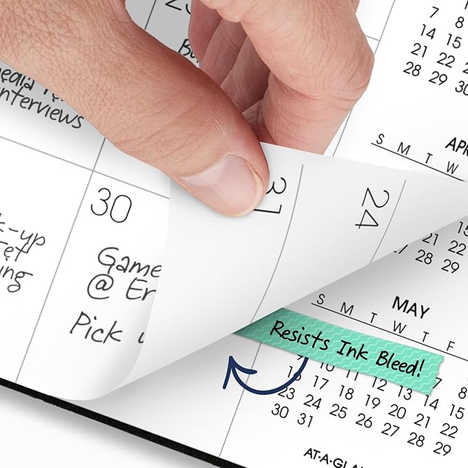 AT-A-GLANCE 2027 Planner, Monthly, 8.75" x 11", Unruled, Move-A-Page, Black (70260E0527)