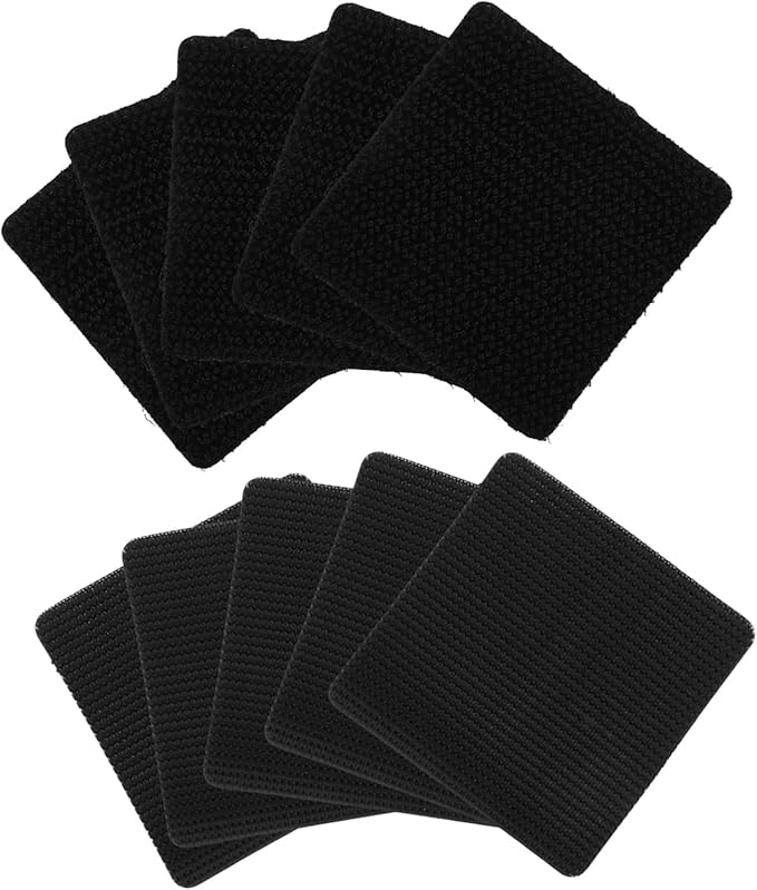 10sets Car Floor Mat Adhesive Double Sided Tape Hook and Loop Strips for Auto Floor Mats