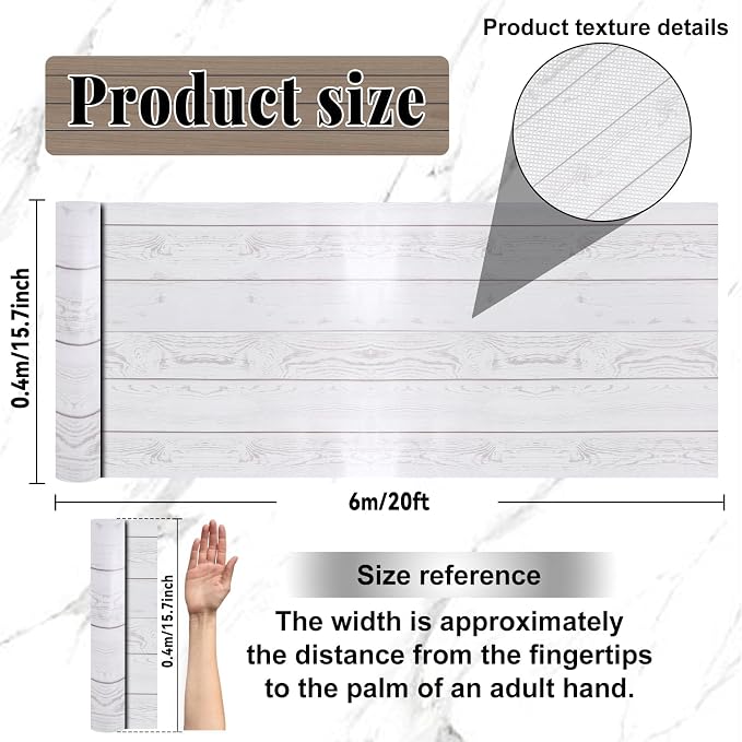 White Wood Bulletin Board Roll Reusable Waterproof Erasable White Wood Non-Woven Fabric Bulletin Board Roll Wrinkle Resistant Background Poster for School Classroom Decor Wrap DIY Crafts 15.7" x 20ft