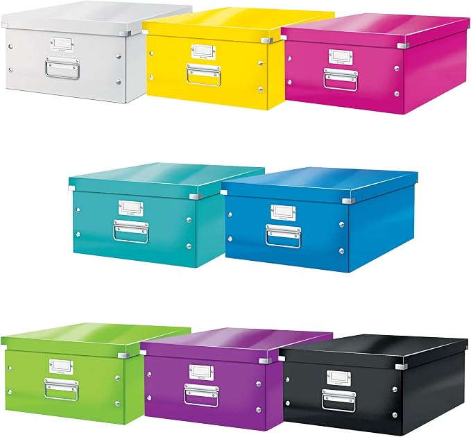 Leitz A5 Storage Box, Click and Store Range 60430001 - Small, White Storage Box A3