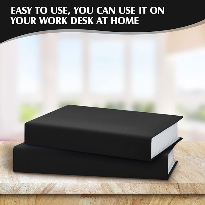 PerKoop Book Cloth for Book Binding 40 x 16 Inch Fabric Surface Paper Backed Bookcover Archival European Durable Strong Bookbinding Supplies Cover Books Album Scrapbooking (Black, Suede Fabric)