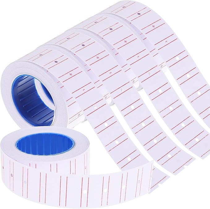 Artibetter 10 Rolls Single Row Self-Adhesive Price Labels Small Price Tags for Retail Shops Jewelry Pricing Marker Labeler with Strong Adhesion