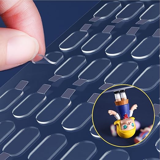 Adhesive Stick dots Two-Sided Sided Mounting Putty Stick Tack for Wall Hanging Crafts Balloons Festival Party Decorations,Clean Removable(0.31"*0.51"-500)