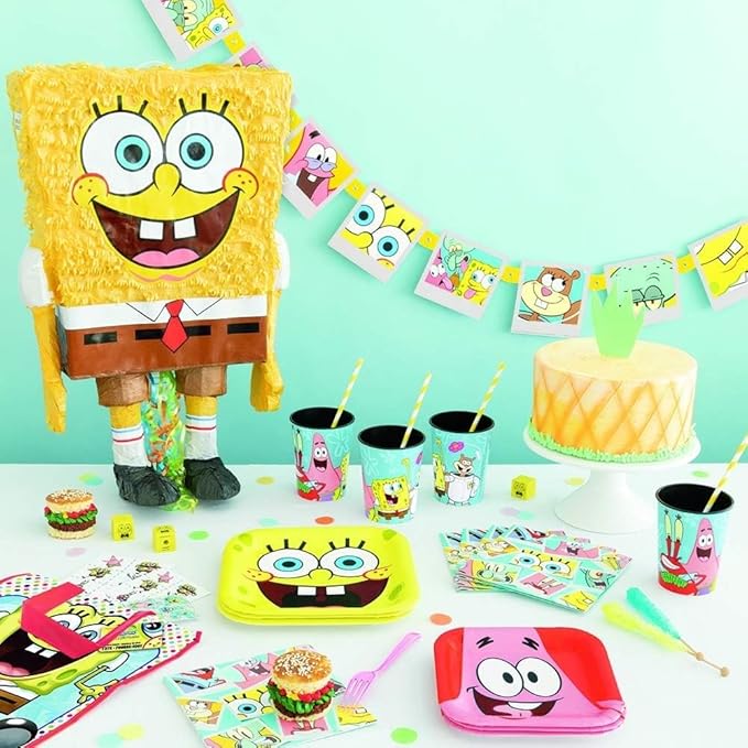 Unique Spongebob Squarepants Pencil Top Erasers (Pack of 4) - Fun & Colorful Design, Perfect for School Supplies