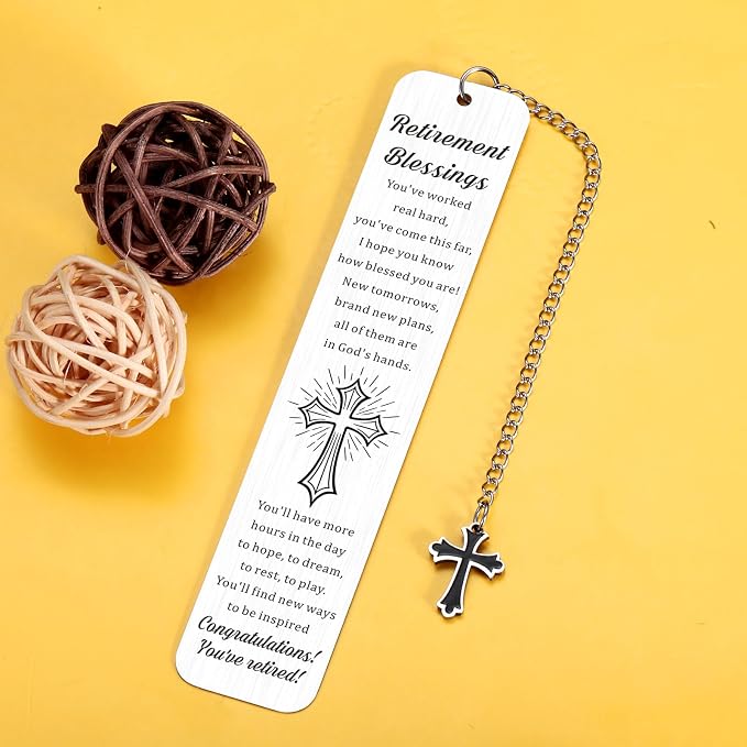 Christian Retirement Gift for Woman Man Happy Retired Going Away Leaving Farewell Gifts for Coworkers Women Men Retirement Blessings, Cool Retirement Gifts for Women Men Friends