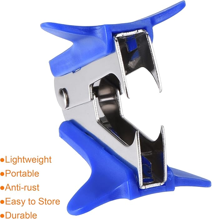 MECCANIXITY Staple Remover Tools, Staplers Puller Steel Jaw for Office Home Desktop Supply Accessory, Black Blue Red Pack of 6