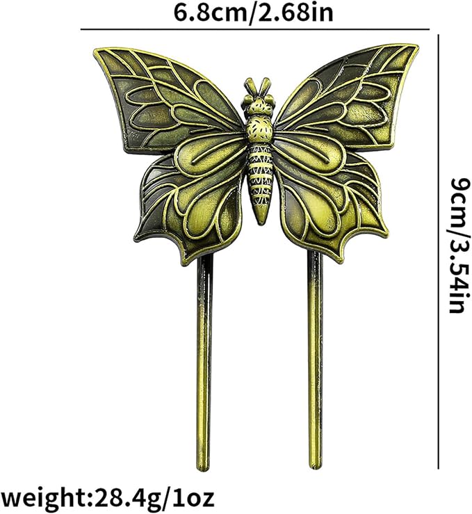 Bookmark,Metal Book Clip, Journal Clip, Book Page Holder Clip,Vintage Book Clips Butterfly, Hold Journal Open While Writing and Free Your Hands, Gifts for Book Lovers, Readers, Writers (Butterfly A)