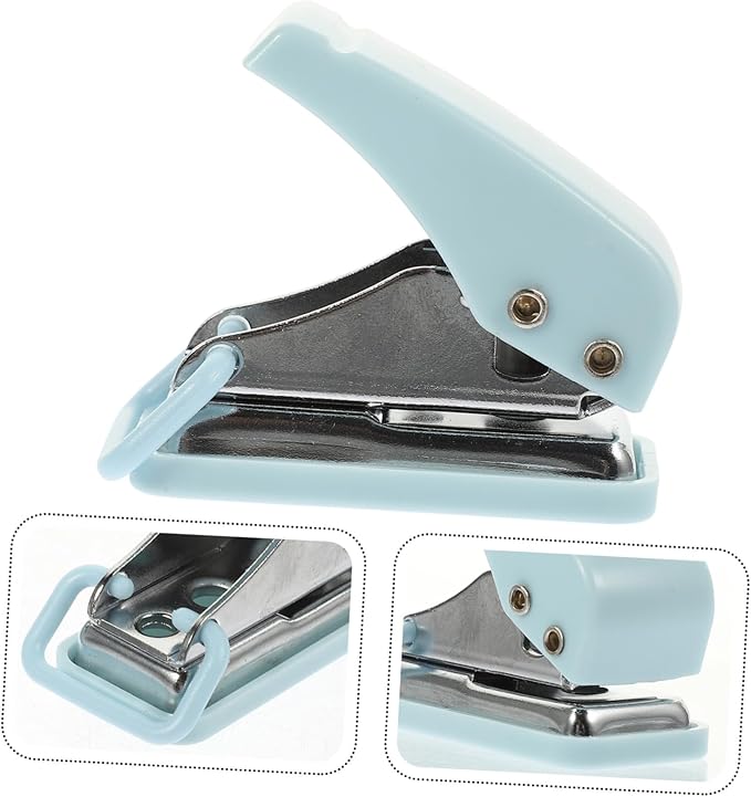 OSALADI Stapler Portable Office Stapler Cute Design for School Supplies Durable Easy to Carry with Tail Hanging Ring for Home Office Use