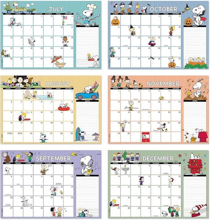 Current 2026-2027 PEANUTS Desk Calendar Pad, 11-Inch x 16-1/4-Inch Size, Large 24-Month Bookstore-Quality Calendars for Kitchen & Office