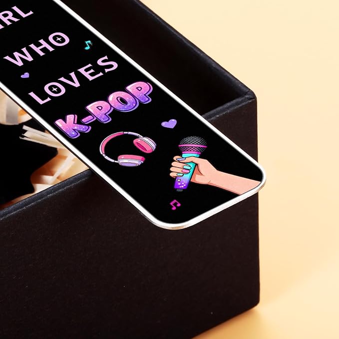 Kpop Bookmark Gifts for Girls, Kpop Graduation Merch for K Pop Music Lovers, Music Gifts for Women, Korean Drama Bookmark for Fans Lovers Singers, K-pop Graduation Stuff, K-pop Birthday Decorations