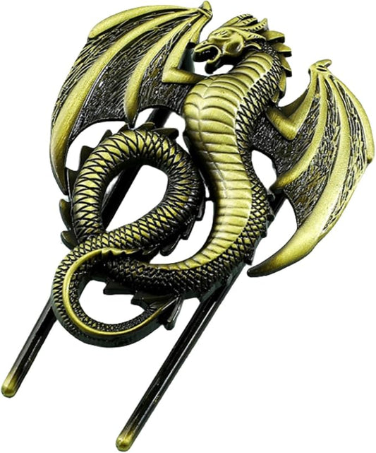 Dragon Bookmark,Metal Bookmarks,Journal Clip,Book Page Holder,Vintage Book Clip, Hold Journal Open While Writing and Free Your Hands, Gifts for Book Lovers, Readers, Writers (Dragon)