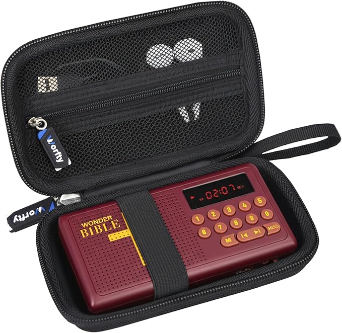 Case for Wonder Bible KJV/NIV, Carry Bag Compatible with Wonder Bible/Daily Meditation Audio Bible Player (Box Only)