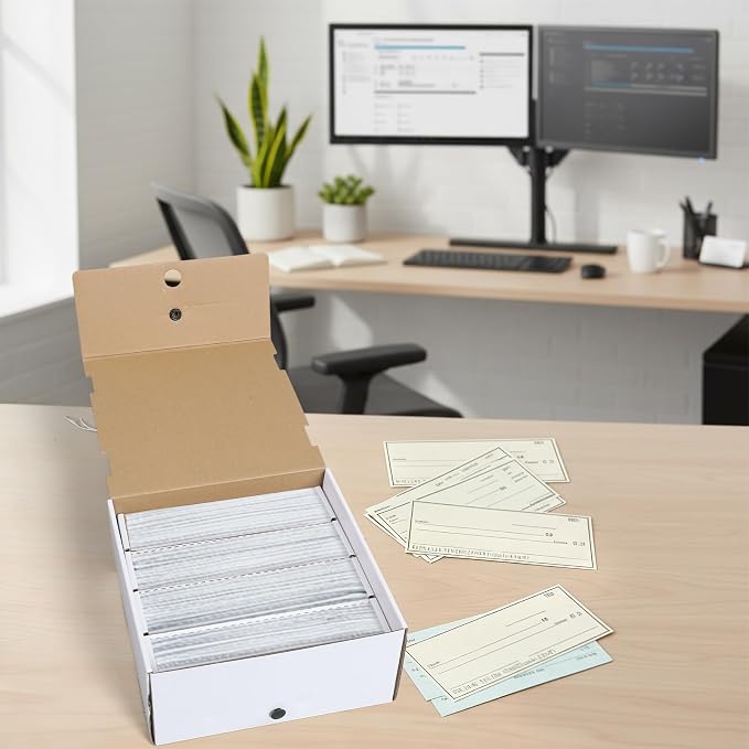 AmazingSpark 3 Pcs Check and Form Storage Boxes 10"x10"x4.5" Storage File Box Divided by Quarter Tax Box Keeping for Tax Filing Organization and Document for Office Home Accountants Taxpayers