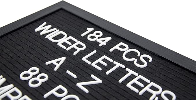 Felt Letter Board Letters Set, 306pcs 1inch Wider Letters Only（No Board）