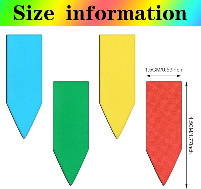 96 Pieces Arrow Shaped Magnetic Bookmark Colorful Magnet Page Markers Magnetic Page Clips for Students Teachers School Home Office Reading Supplies (Bright Color Set)