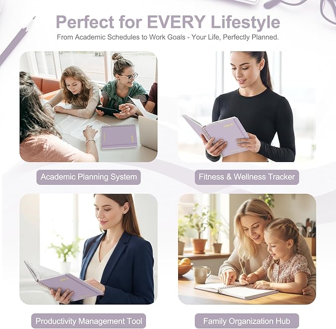 Planner 2026-2027, Weekly and Monthly Academic Year Calendar Planner, July 2026 - June 2027, Daily Agenda Book for Office School Supplies, Letter Size(8.5'' x 11'')