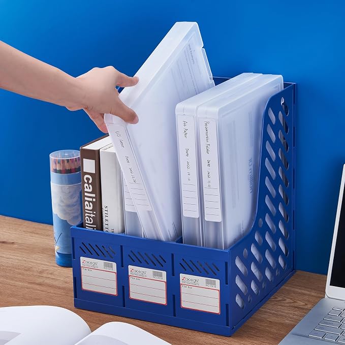 A4 Paper Storage Box 6 Pcs, 8.5 x 11 Project Case for US letter, Thick Scrapbook Storage Boxes Craft Storage Box Art Supplies Storage and Organization (12.59 x 9.45 x 1.18 inches)