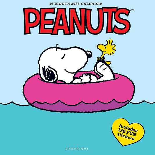 Graphique 2025 Peanuts Wall Calendar | 12” x 12” | Thick Paper | Home & Office Organizer | Large Monthly Grid | 3 Languages & Marked Holidays | 4 Month Preview Page for 2026