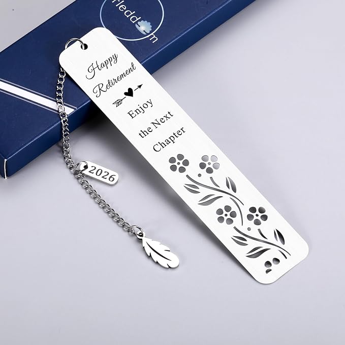 2026 Retirement Bookmark Gifts for Women Men Retirement Gifts for Coworker Colleague Employee Work Bestie Appreciation Gift for Retired Teacher Nurse Coach Going Away Leaving Gift for Boss Leader