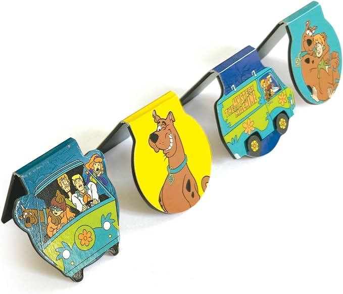 Paper House Productions Scooby Doo Set of 4 1" Magnetic Die-Cut Page-Top Bookmarks