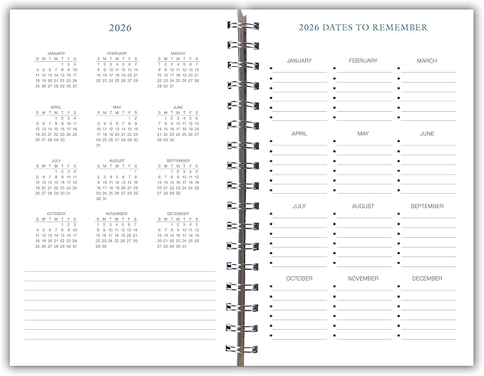 2026 Planner, Weekly & Monthly 12-Month Planner Engagement Calendar with Coastal Photography and Nautical Scenes, 2026, 6" × 9", Great American Lighthouses