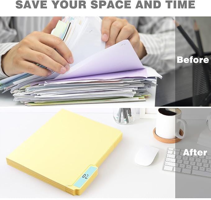 Lineco Archival Legal Size File Folders. Organize Important Documents, Prints, Photos. 9.5" x 14.75" with 1/3-Cut Tab, Acid-Free, Lignin-Free Light Tan 10 Pt. Perma/Dur Folder Stock. Pack of 25