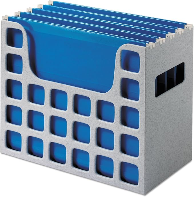 Pendaflex 23054 Desktop File w/Hanging Folders, Letter, Plastic, 12 1/4 x 6 x 9 1/2, Granite (PFX23054)