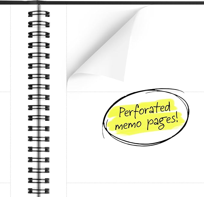 AT-A-GLANCE 2027 Planner, Monthly, 7" x 8.75", Large Print, Unruled Daily Blocks, Black (70LP090527)
