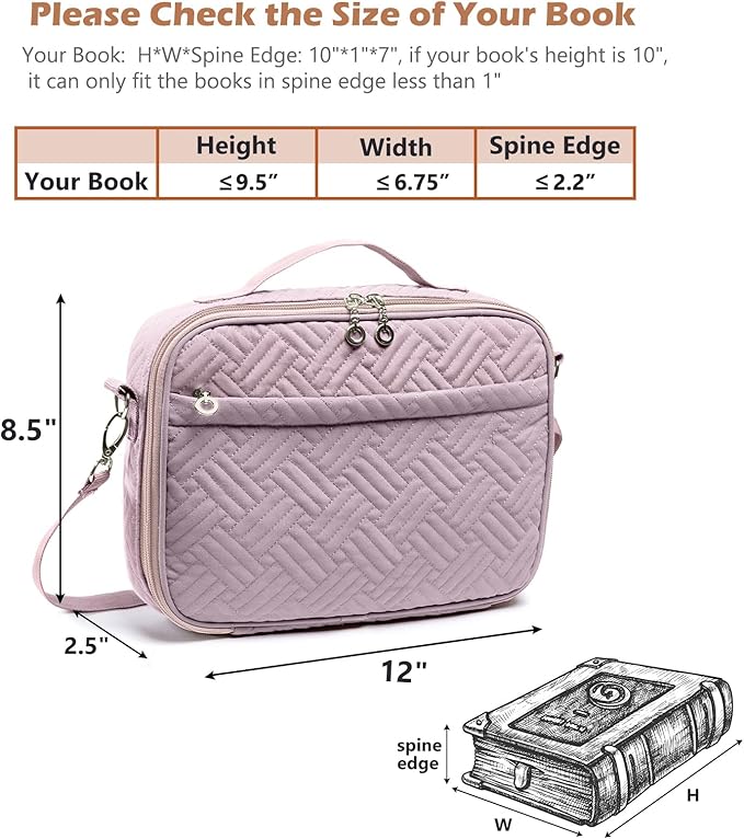 IMAGINING Bible Cover for Women - Stylish Large Bible Covers - Bible Case with Handles - Bible Bag Journal Case - Bible Carrying Case for Women - Bible Gift - Book Protector for Book Lovers
