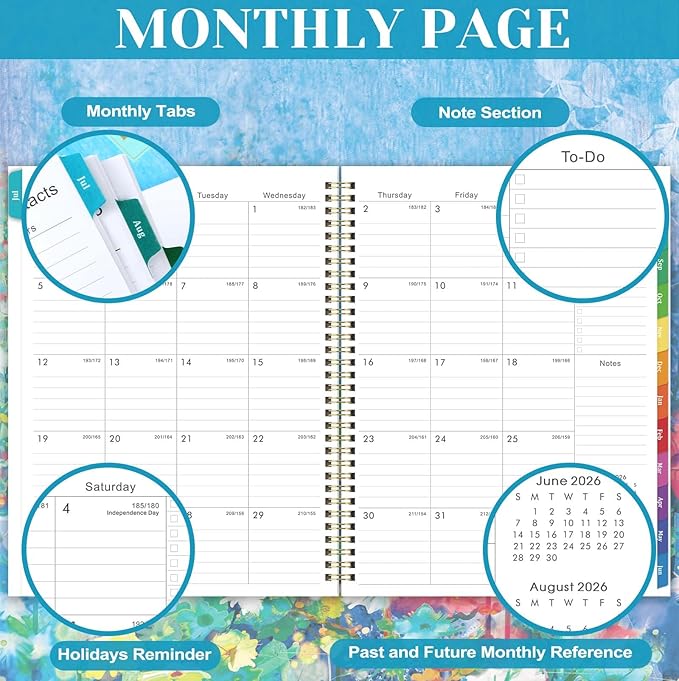 2026-2027 Planner - 9" x 11", Weekly & Monthly Planner 2026-2027, JUN.2026 - JUL.2027, 26-27 Academic Planners with Sturdy Cover, Premium Paper, Twin-wire Binding, Monthly Tabs