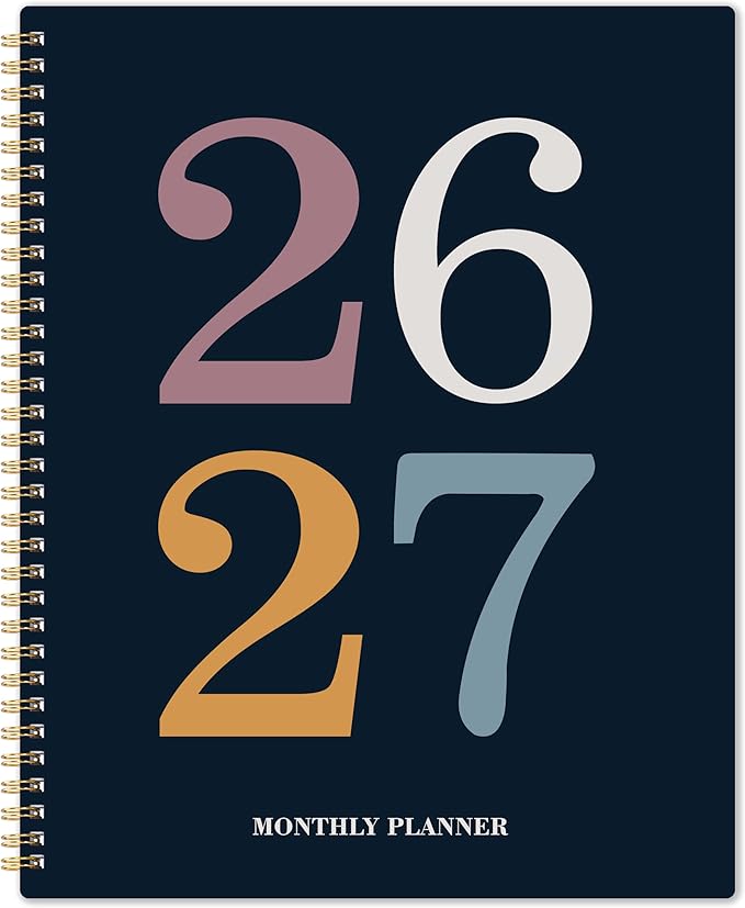 2026-2027 Monthly Planner - 2026-2027 Planner from July 2026 - Deccember 2027, Monthly Planners 8.5''x11'', 18 Months with Tabs, Large Daily Blocks, Double Inner Pocket
