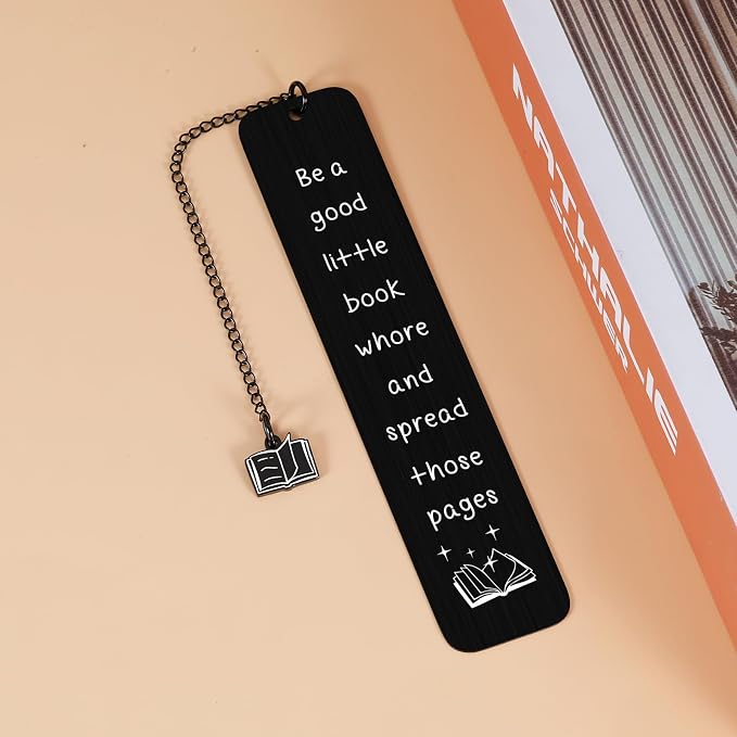 Smutty Bookmarks for Women Smutty Book Lover Gifts for Women Book Lovers Bookworm Bookish Nerd Reading List Bookmark Be a Good Little Book Whore Bookmark Christmas Birthday Book Club Gifts