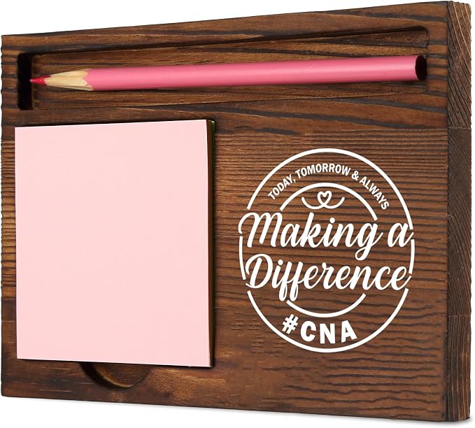 Certified Nursing Assistant Appreciation Gifts, Perfect for Nurses, Caregivers, and Healthcare Workers, Thoughtful Gift for Medical Professionals, Work Desk Retro Note Pad Holder SDZ292