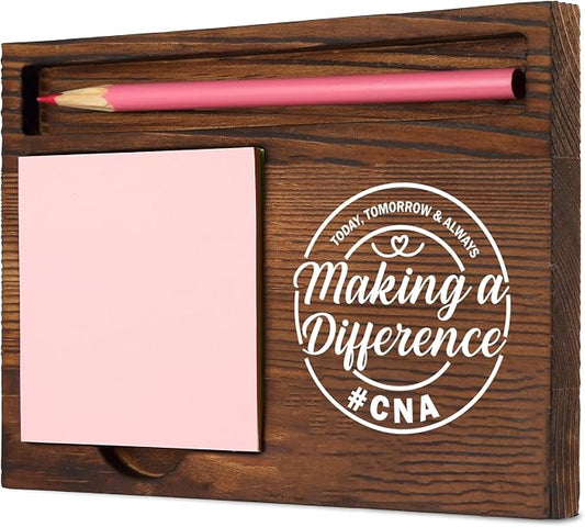 Certified Nursing Assistant Appreciation Gifts, Perfect for Nurses, Caregivers, and Healthcare Workers, Thoughtful Gift for Medical Professionals, Work Desk Retro Note Pad Holder SDZ292