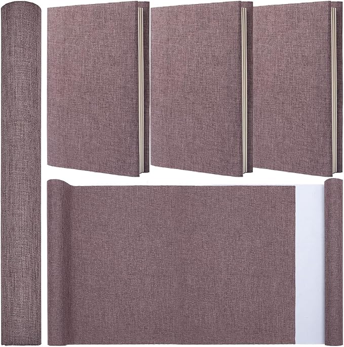 CRASPIRE 51 x 11.8 Linen Book Cloth Camel for Book Binding A4-A8 Fabric Surface Paper Backed Bookcover Books Album Scrapbooking Archival DIY Covering Protector Bookcloth Bookbinding Supplies