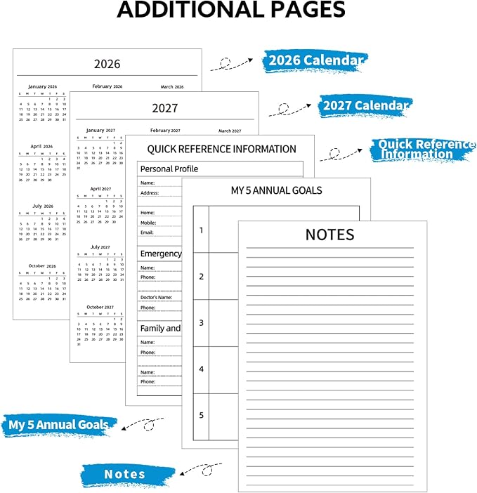 2026-2027 Planner, Weekly and Monthly Planner, July 2026-June 2027, Calendar Planner A5 (6.1" x 8.4") with Tabs, Inner Pocket for Nurse Appreciation Gift Home School Office Supplies, Sunrise