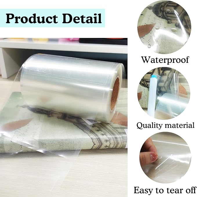 1000 Pcs Clear Waterproof Label Protector Shields-1 1/2"Hx3 1/2"W Gloss Finish Vinyl Transparent Address Library Book Repair Tape Label Rectangular Numbers Barcode Shields in Office Class Supermarket