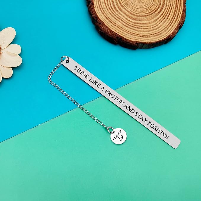Reading Lovers Chemist Bookmark - Chemistry Science Teacher Appreciation Gift - Encouragement for Scientist, Physicist, Student Graduation - Book Lover Readers Bookworm Gift